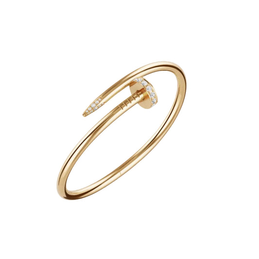 14k Yellow Gold Nail Bracelet