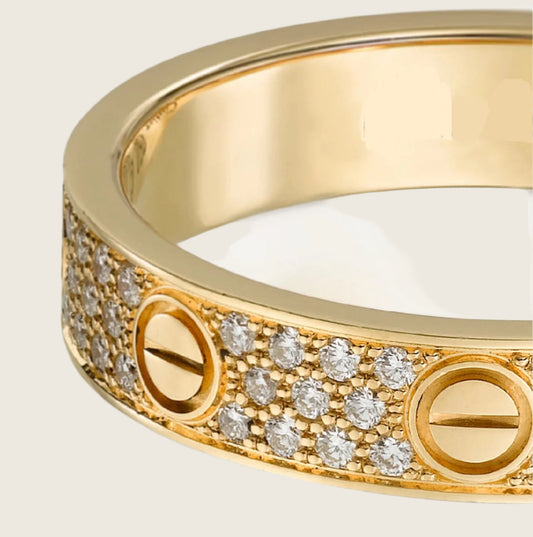 14k Yellow Gold Love Ring