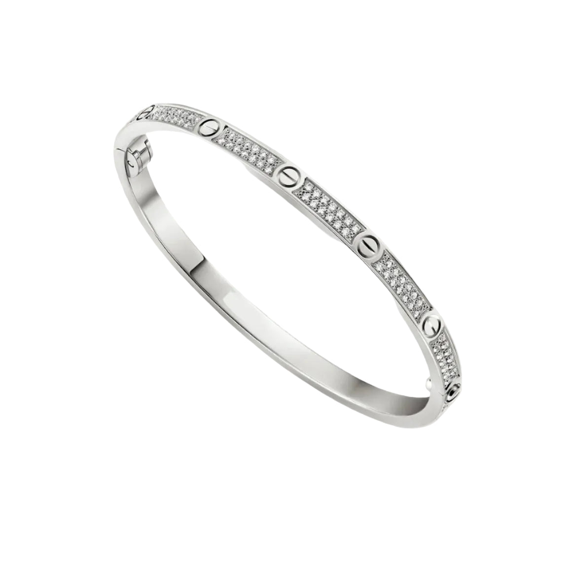 14k White Gold Love Bracelet/Small