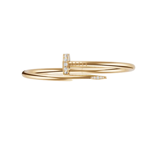 14k Yellow Gold Nail Bracelet