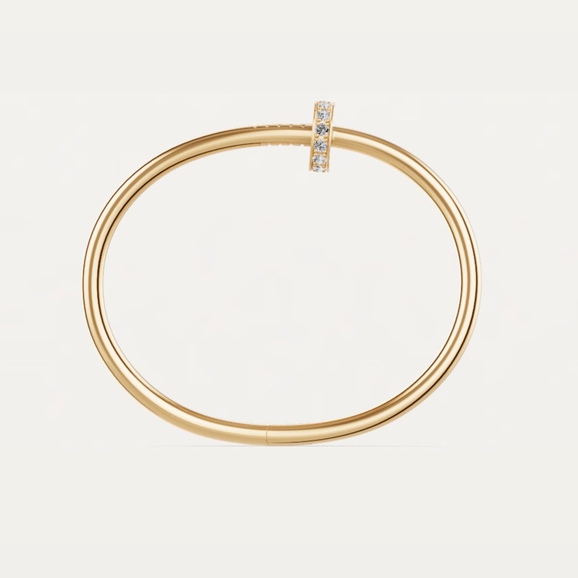 14k Yellow Gold Nail Bracelet