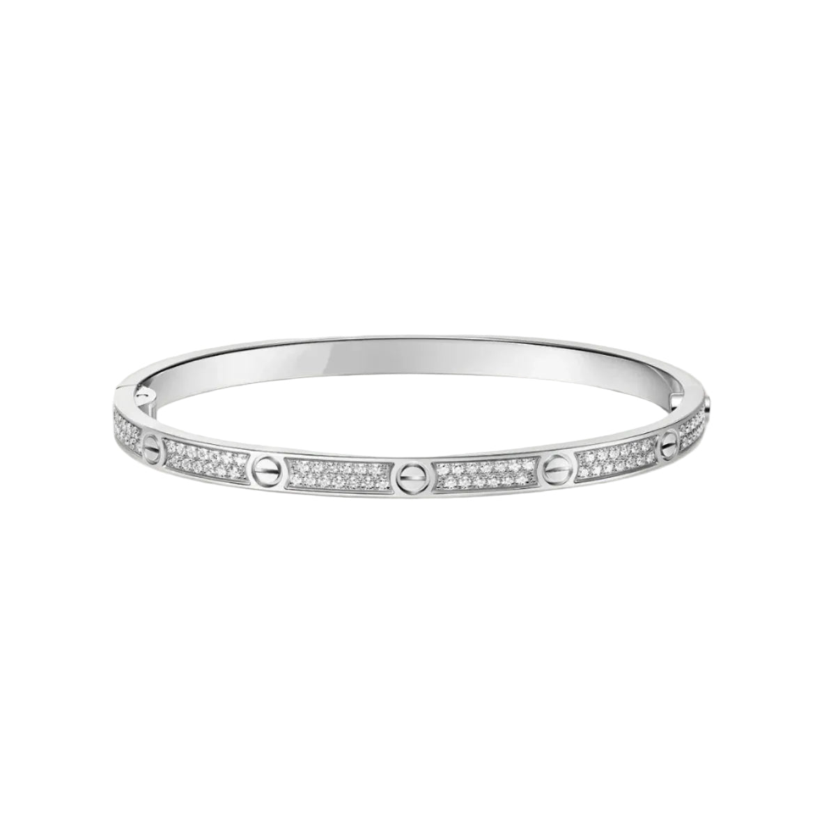 14k White Gold Love Bracelet/Small