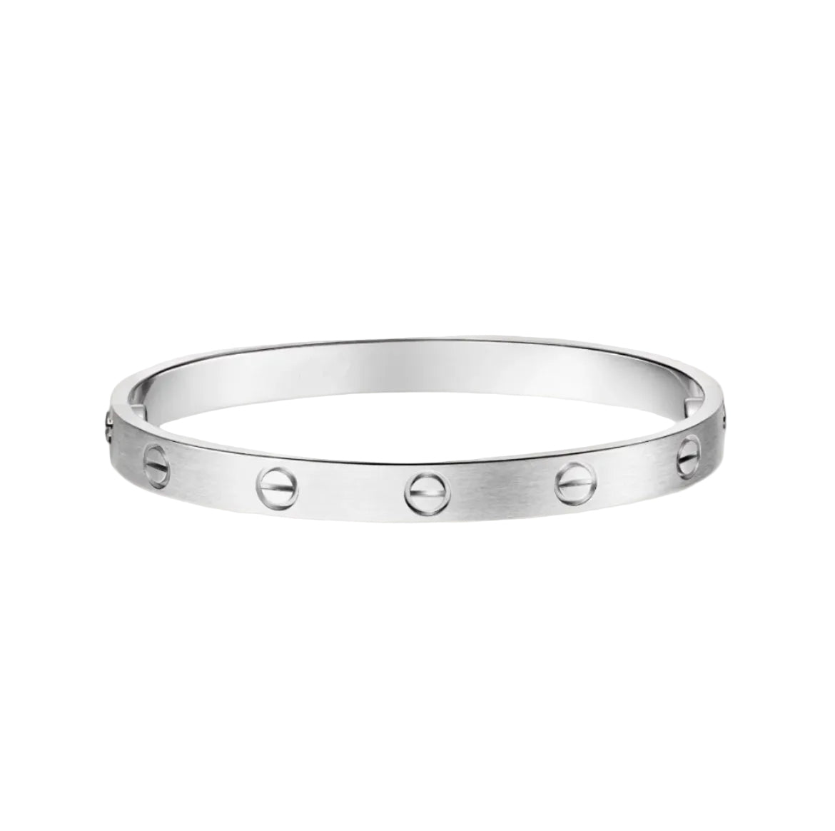 14k White Gold Love Bracelet
