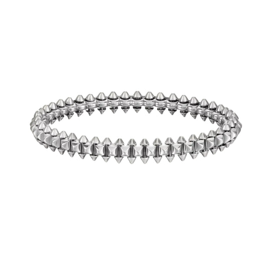 14k White Gold Clash Bracelet