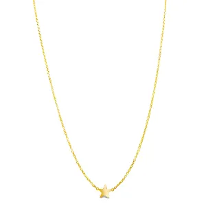 10 Karat Gold Mini Star Necklace