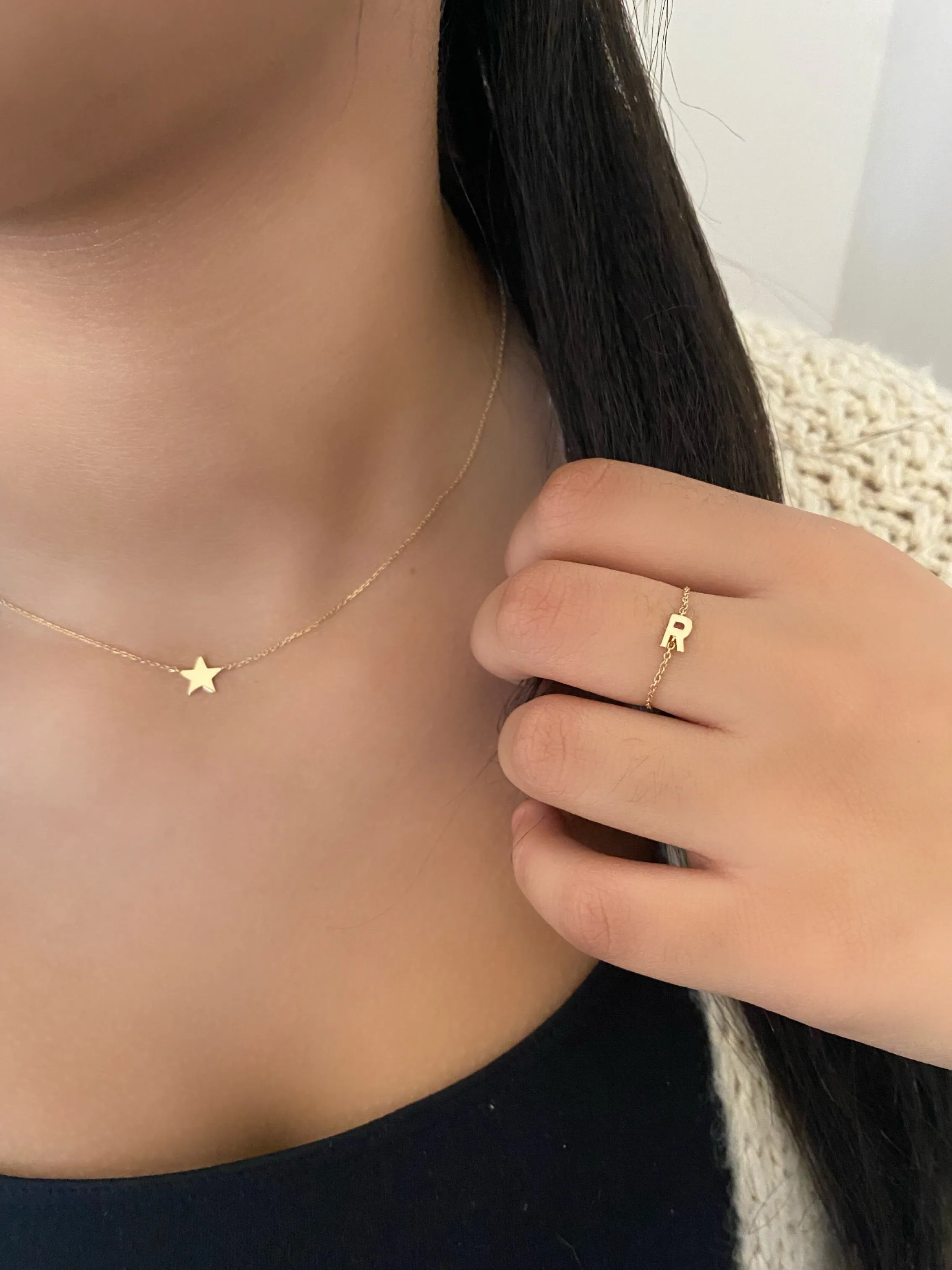 10 Karat Gold Mini Star Necklace