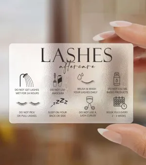 20pcs Transparent Plastic Eyelash Care Card