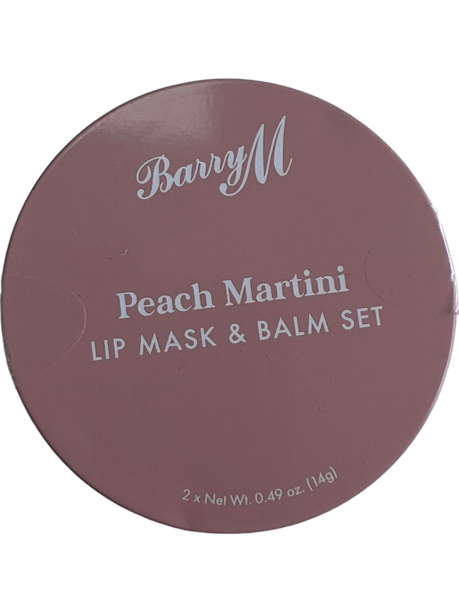 Barry M Cosmetics Lip Care Duo Tin Set - Peach Martini Hydrating Scrub & Tinted Balm