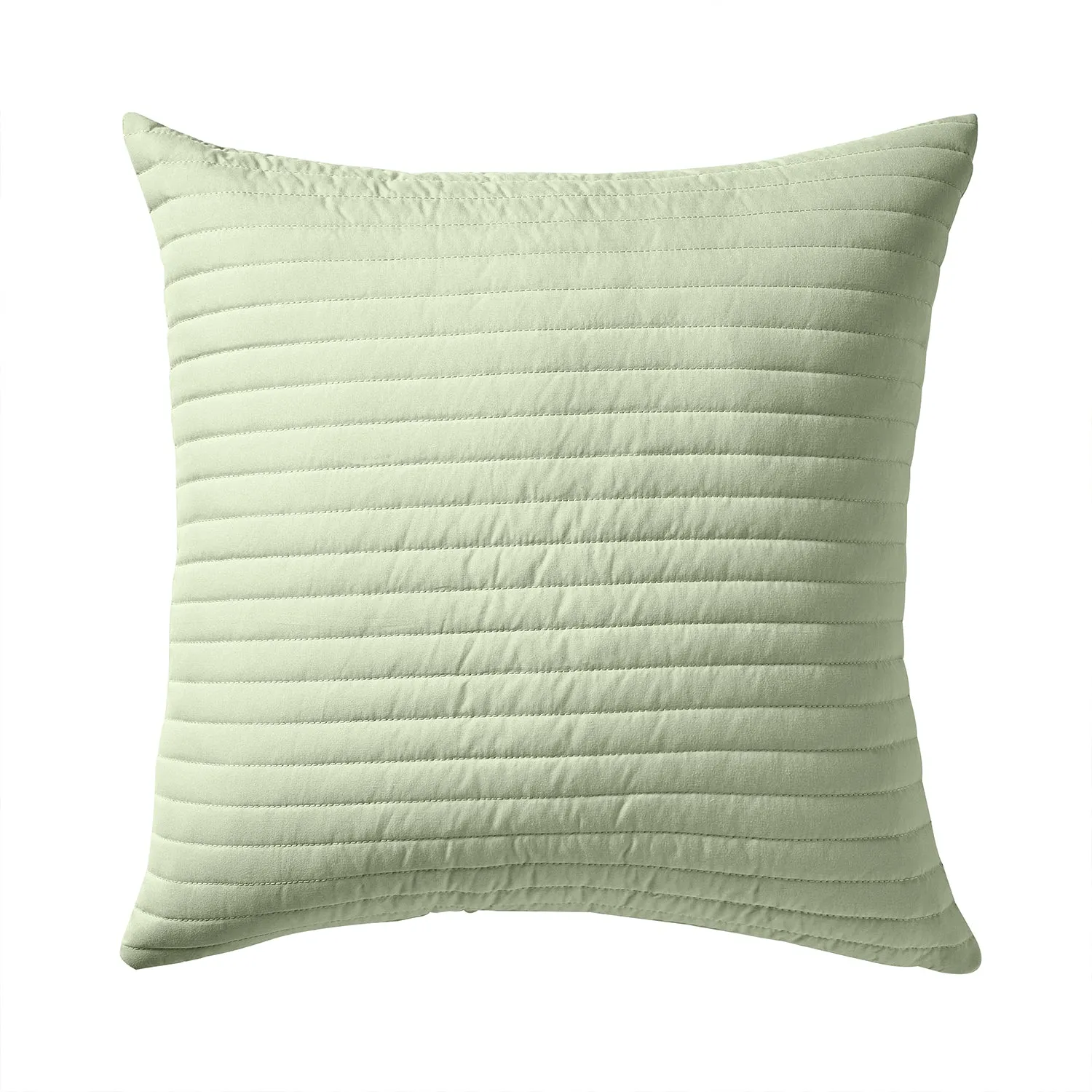 Bianca Sage Green Quilted Lines Cushion (55cm x 55cm)