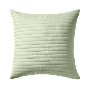 Bianca Sage Green Quilted Lines Cushion (55cm x 55cm)