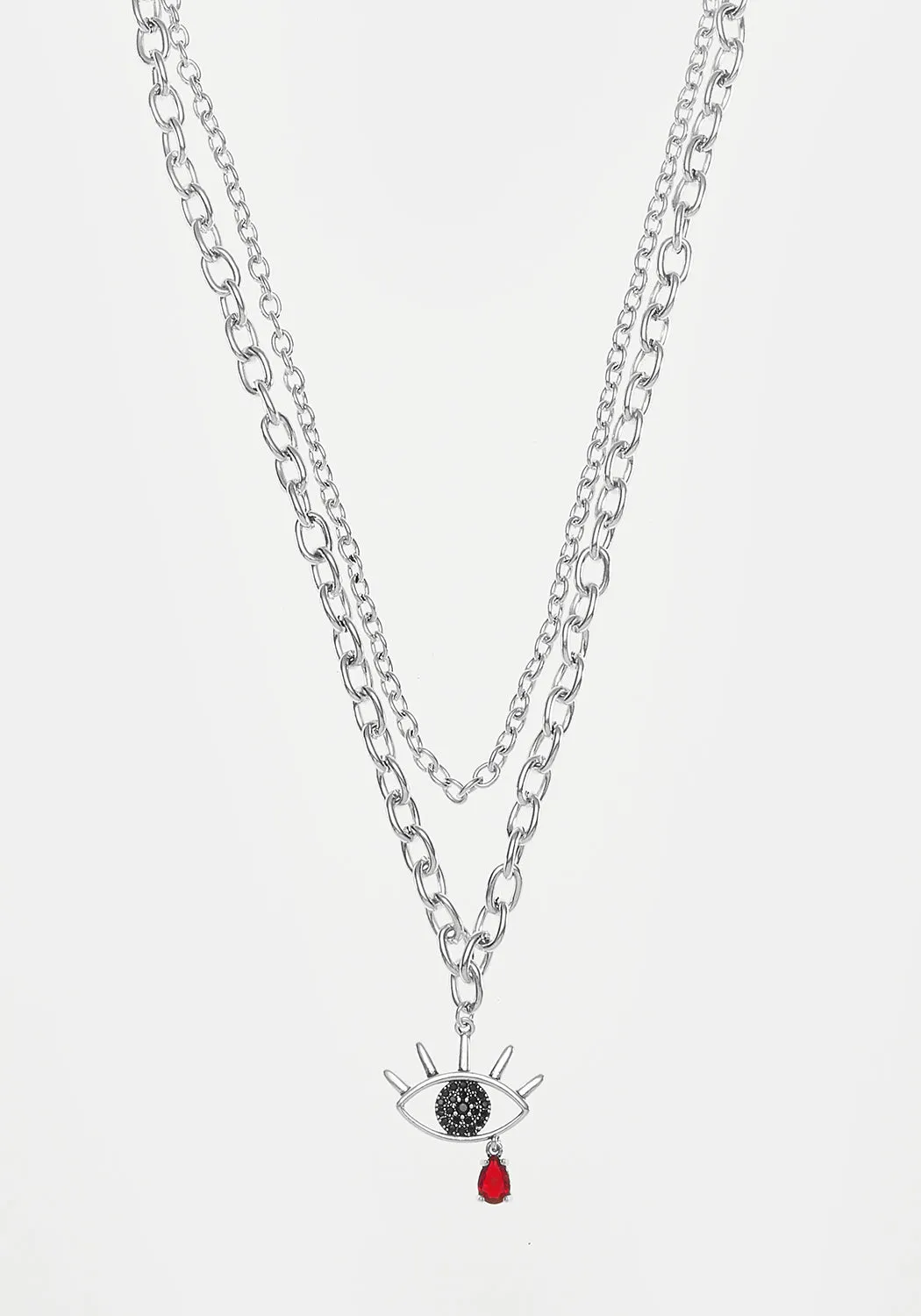 BLEEDING EYE CZ CHAIN CHOKER