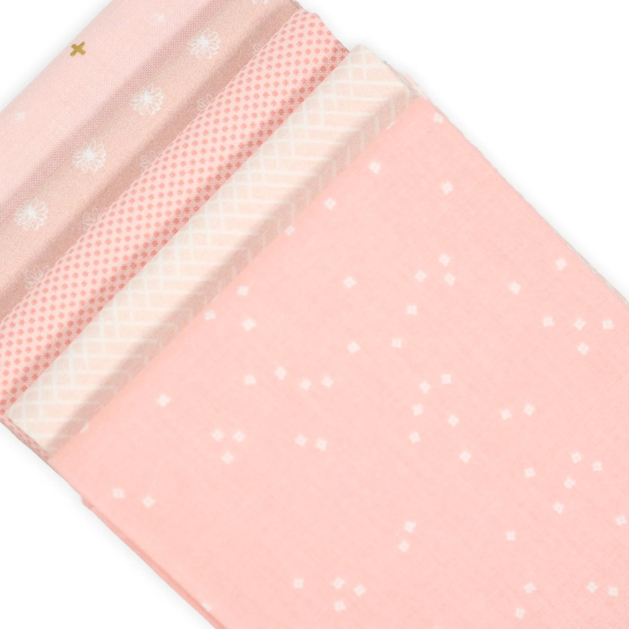 Blush Pink (5) Piece Fat Quarter Bundle