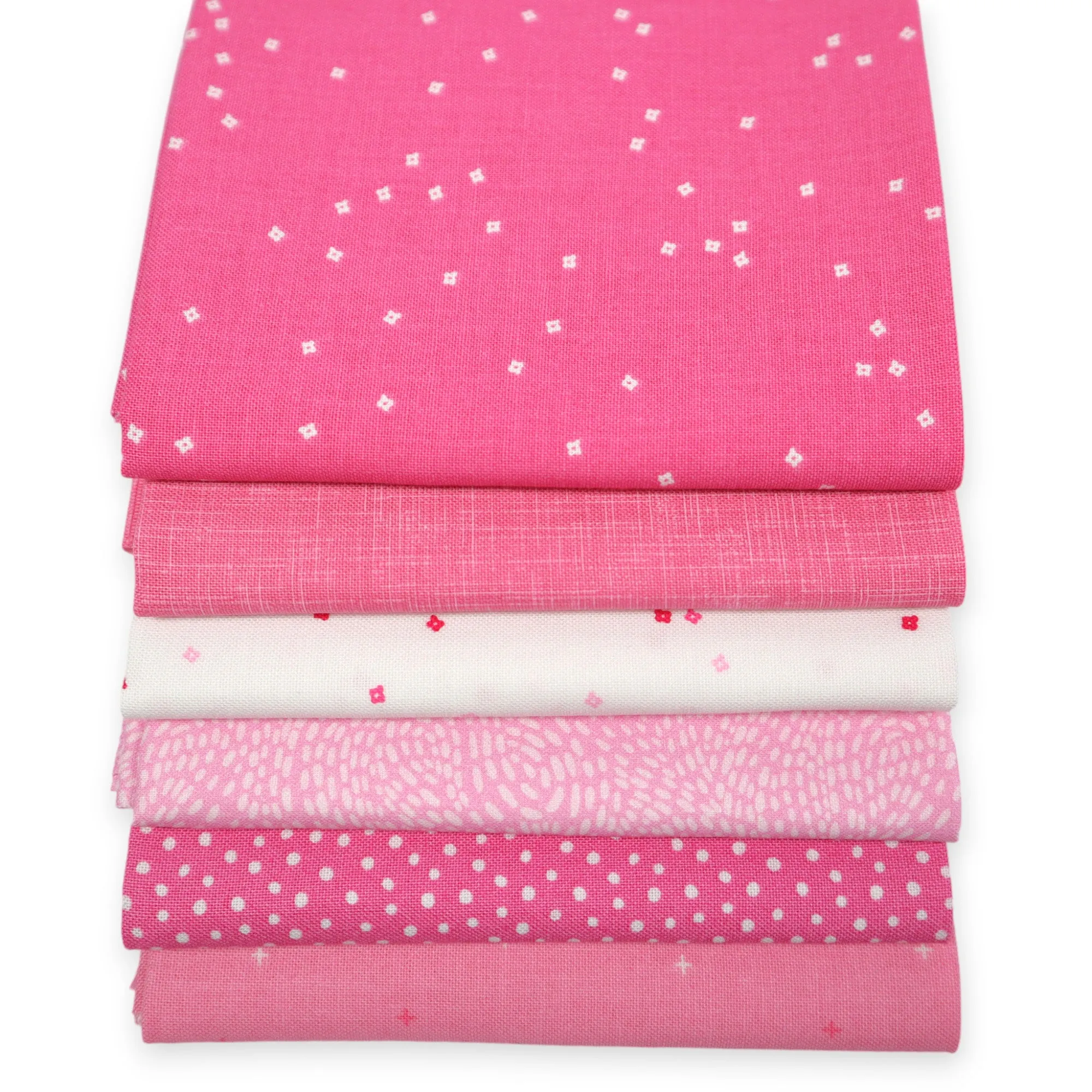 Bubble Gum Pink (6) Piece Fat Quarter Bundle