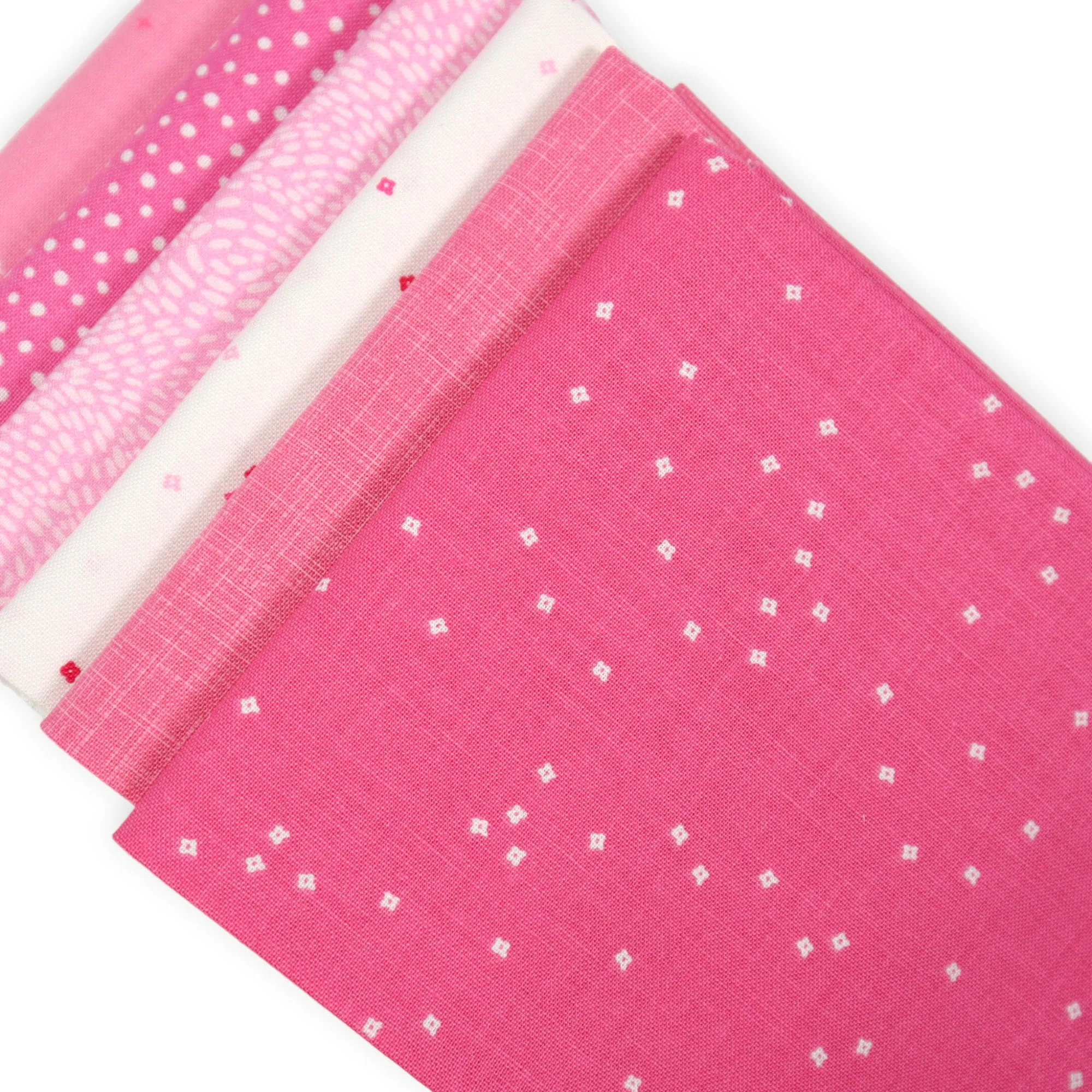 Bubble Gum Pink (6) Piece Fat Quarter Bundle