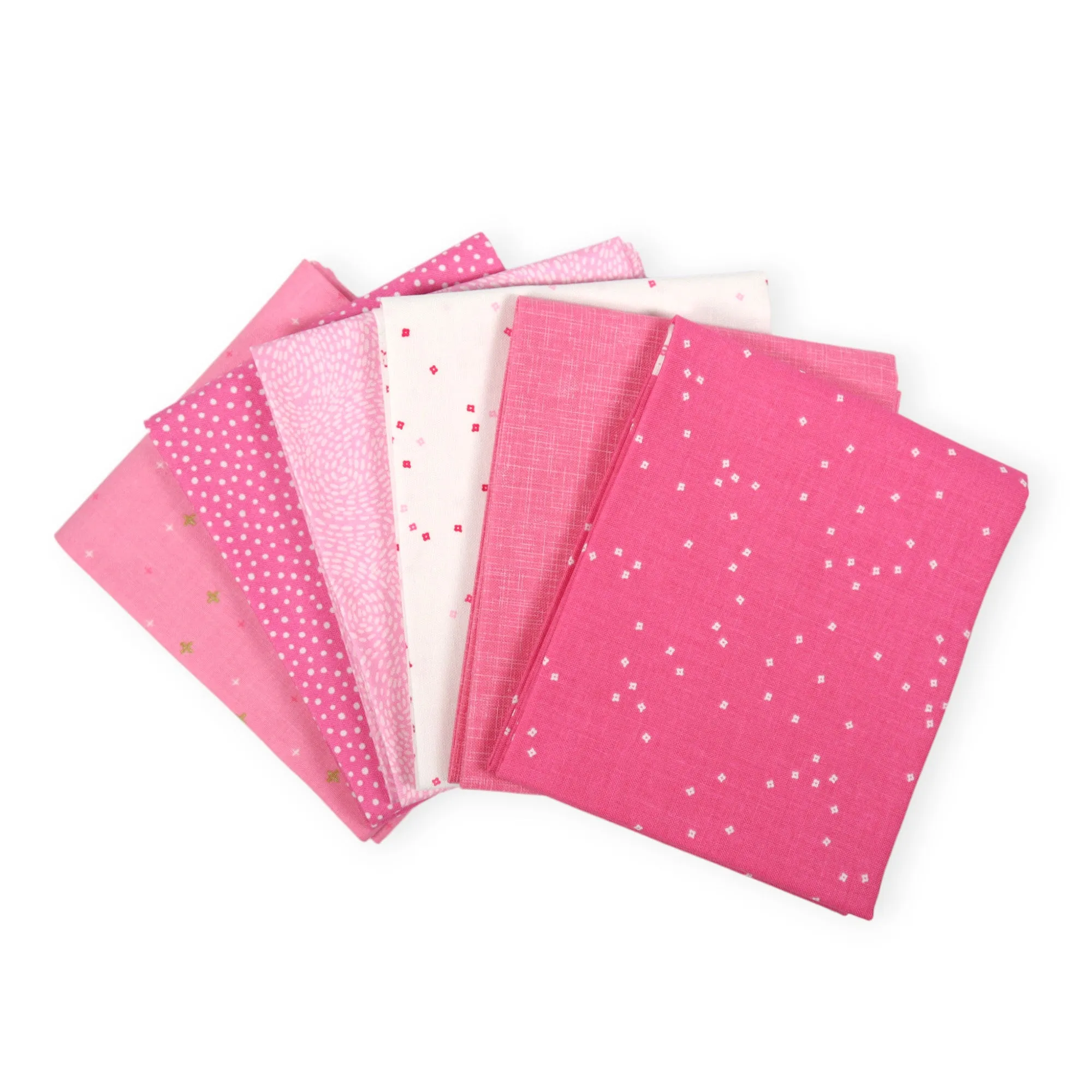 Bubble Gum Pink (6) Piece Fat Quarter Bundle