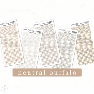 Buffalo Neutrals | Washi Strips Set of 5