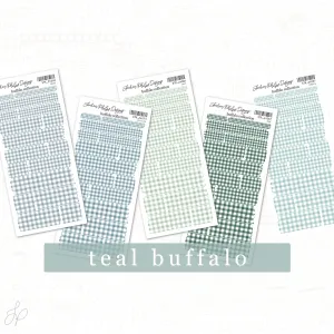 Buffalo Teal | Washi Strips Set of 5