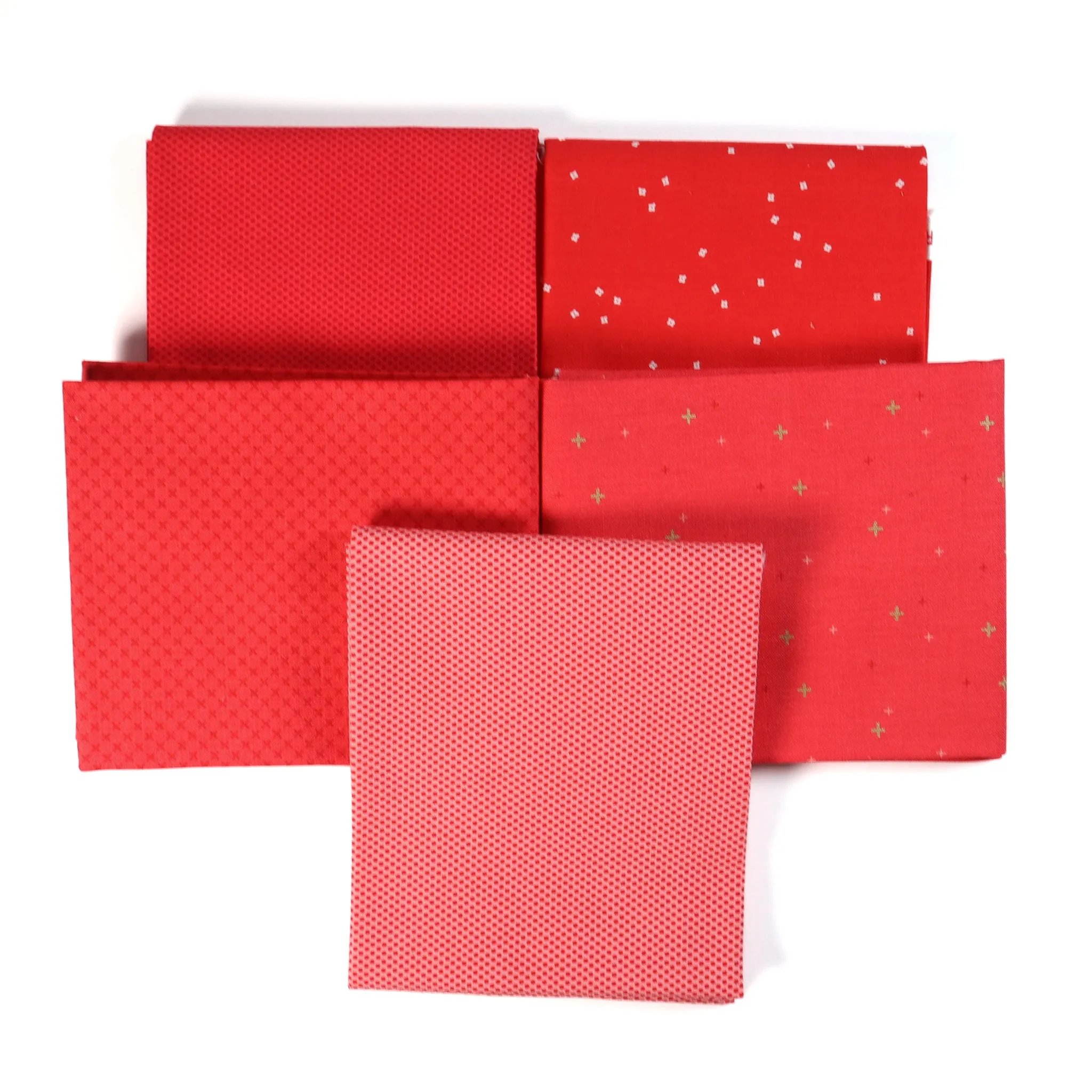 Cayenne Red (5) Piece Fat Quarter Bundle