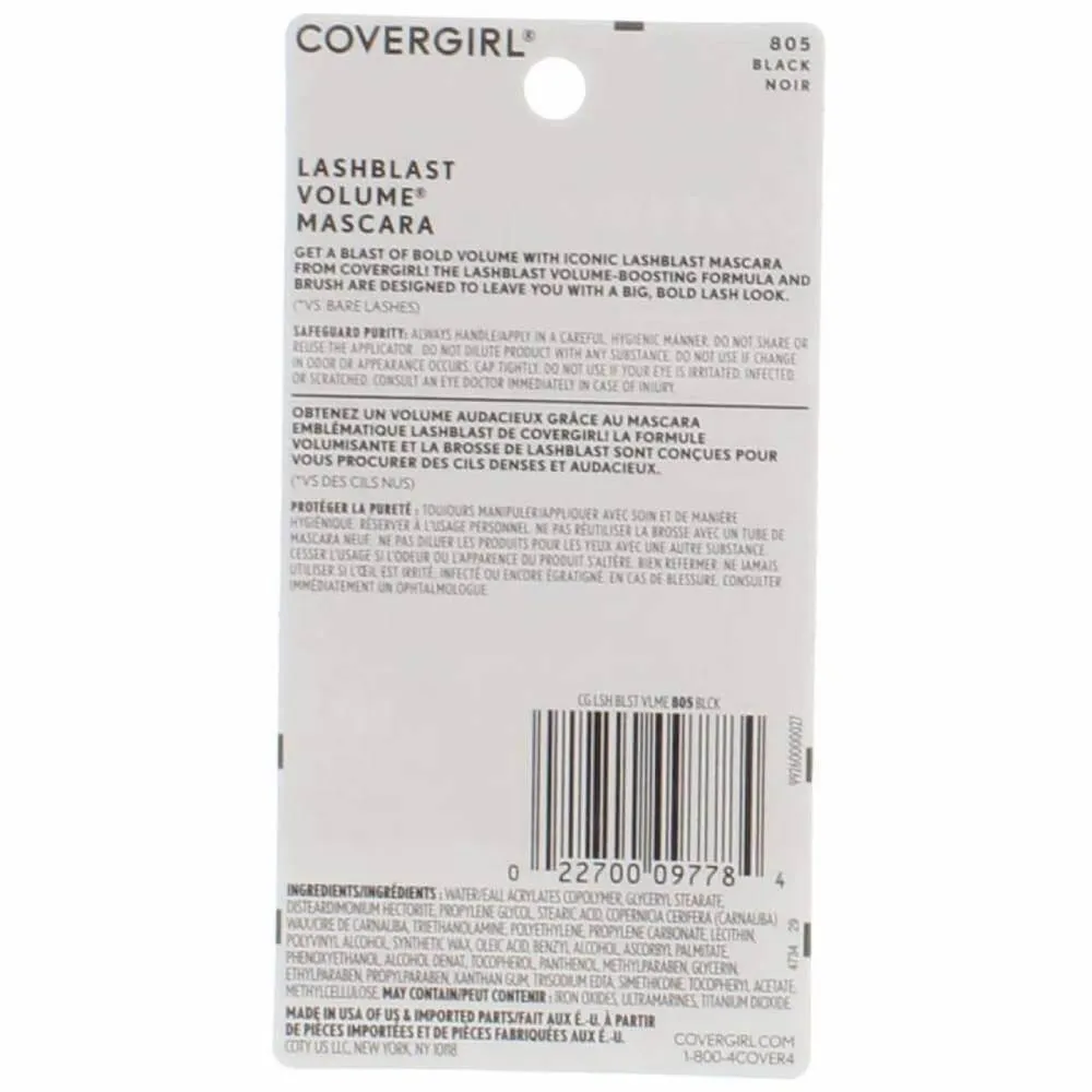 Covergirl - LashBlast Volume Mascara, Black 805 - 0.44 Oz - 24 Pack