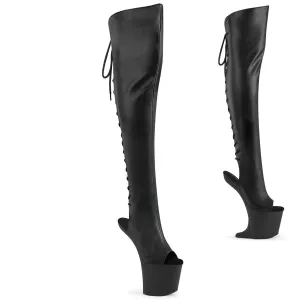 CRAZE-3019 Heelless Open Toe Over-the-Knee Boot