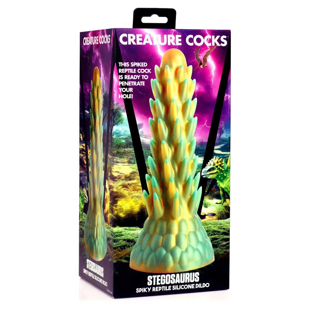 Creature Cocks Stegosaurus Spiky Reptile Silicone Dildo