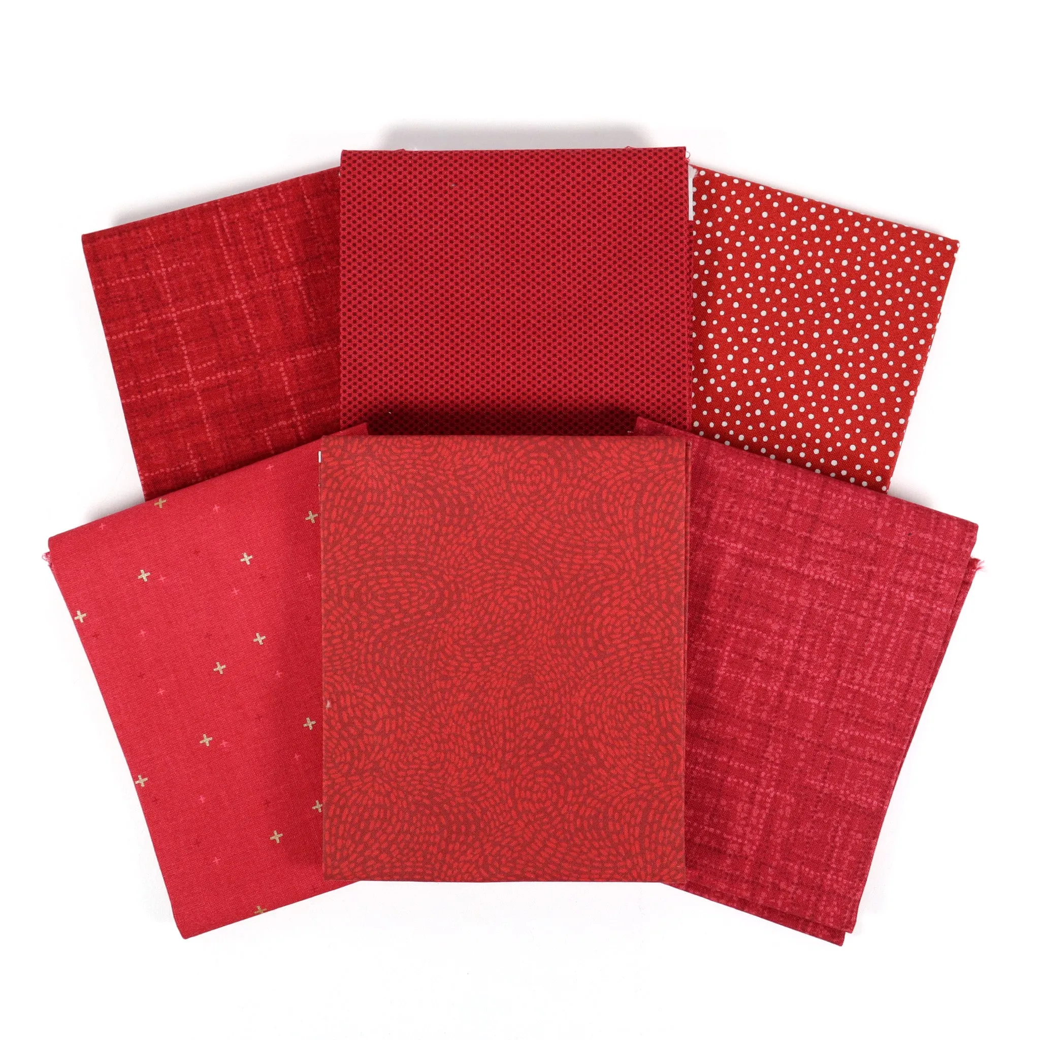 Deep Red (6) Piece Fat Quarter Bundle