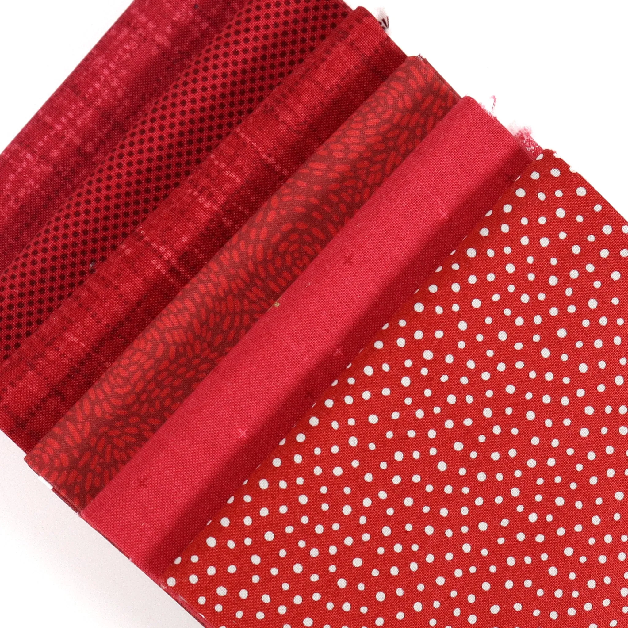 Deep Red (6) Piece Fat Quarter Bundle