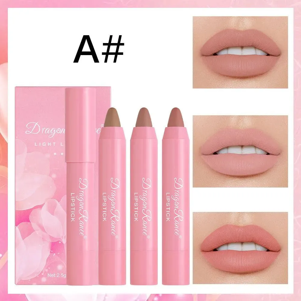 DRAGON RANEE 3pcs/set Matte Lipstick Pen Long Lasting Lipstick