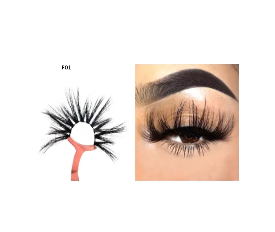 Faux Mink 5D Lashes #F1 - MQO 12 pcs