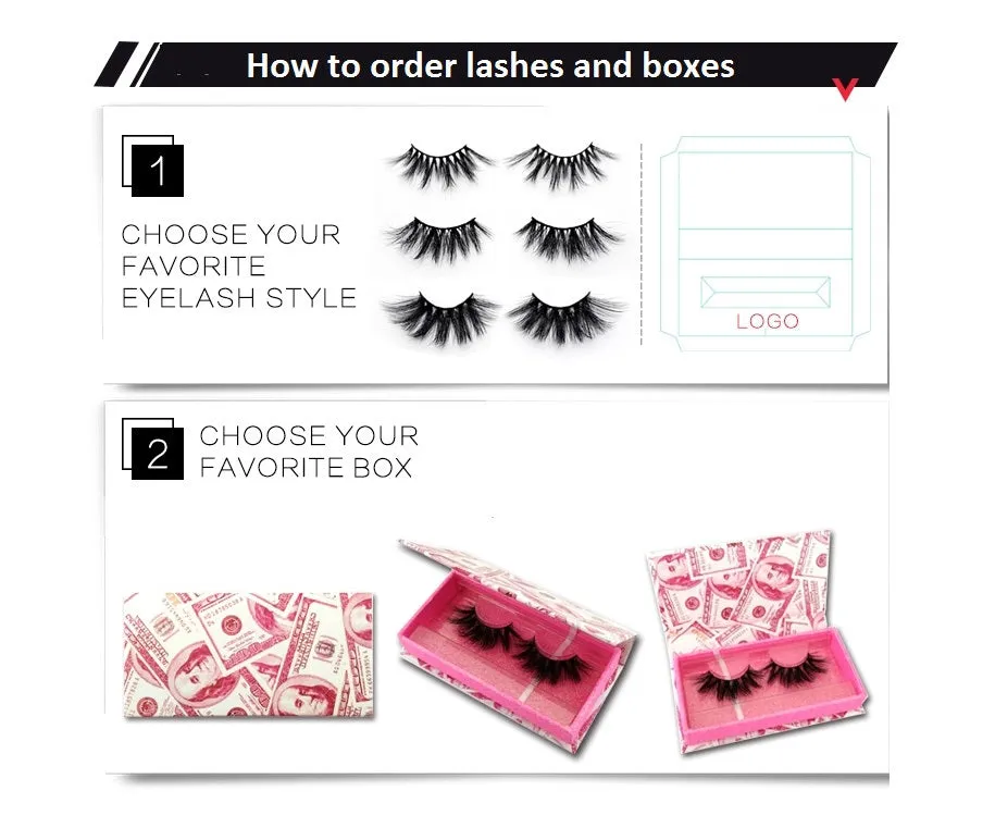 Faux Mink 5D Lashes #F1 - MQO 12 pcs