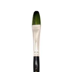 Flat Filbert Striping Brush Long Handle (Cambr'yl Nylon) | TL-38