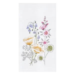 Floral Garden Flour Sack Kitchen Towel