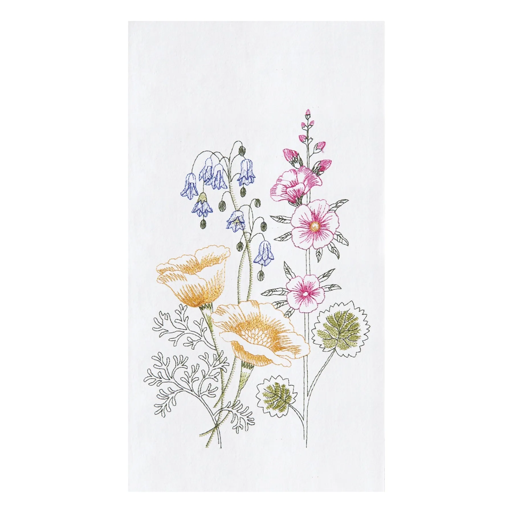 Floral Garden Flour Sack Kitchen Towel