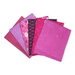 Fuchsia (6) Piece Fat Quarter Bundle