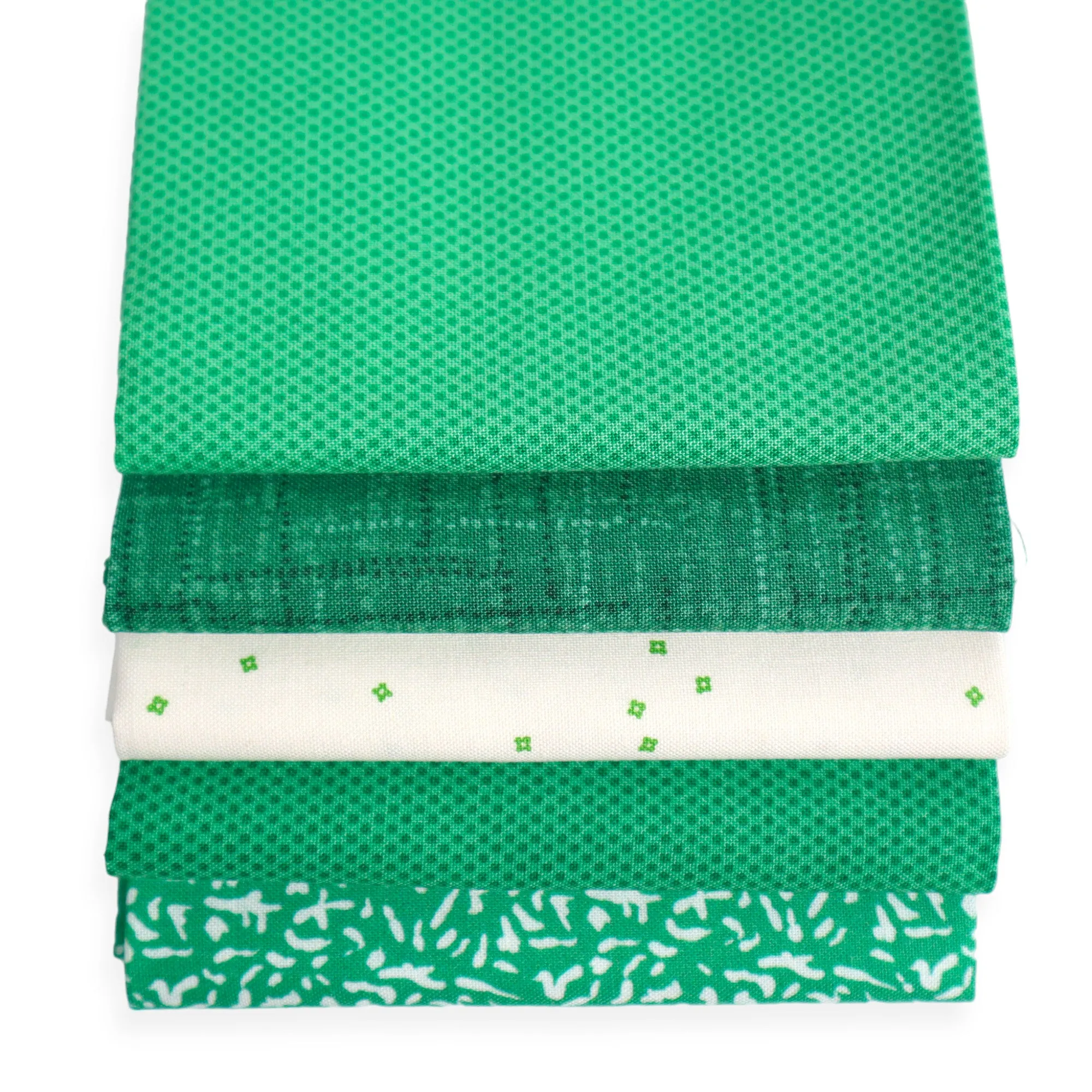 Green (5) Piece Fat Quarter Bundle