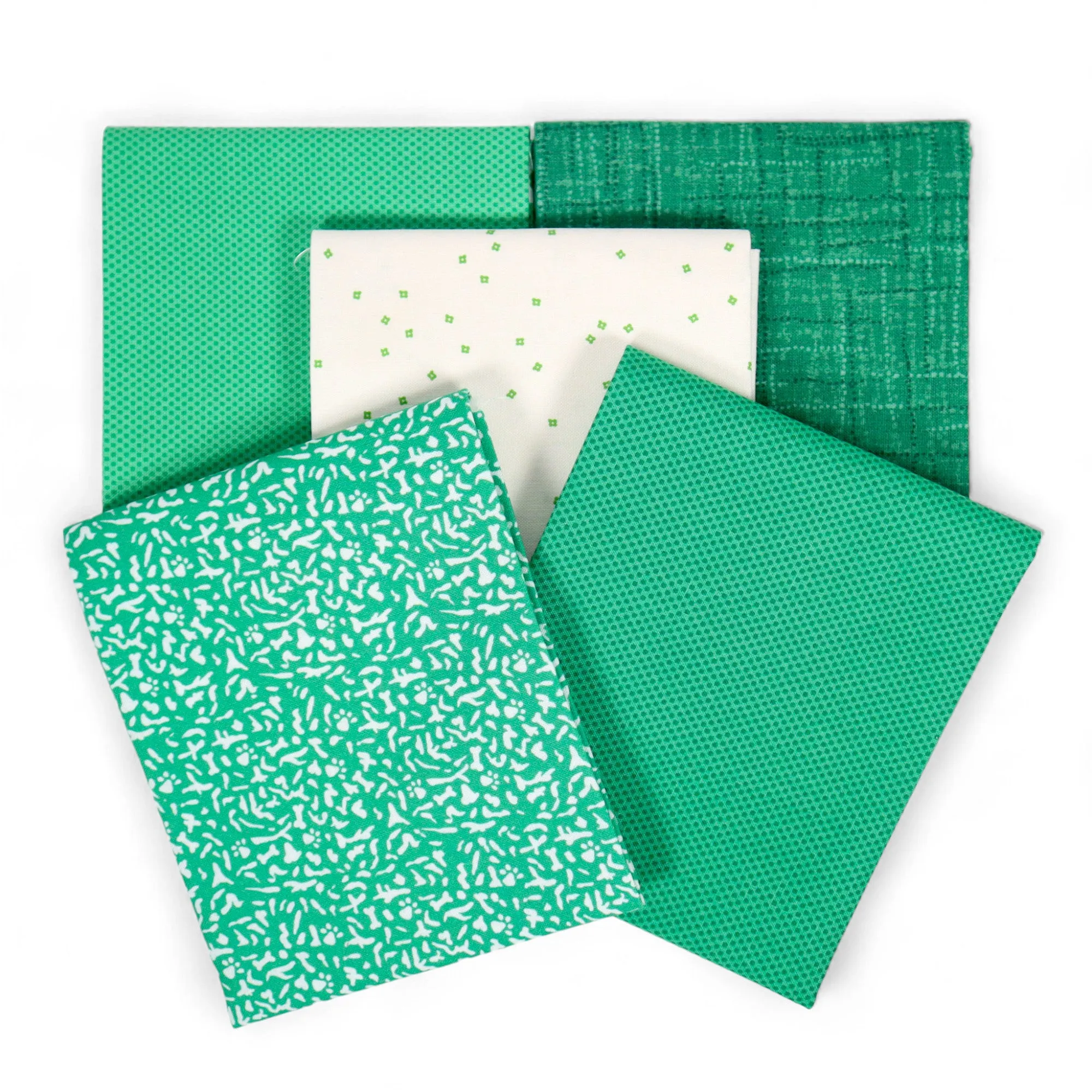 Green (5) Piece Fat Quarter Bundle