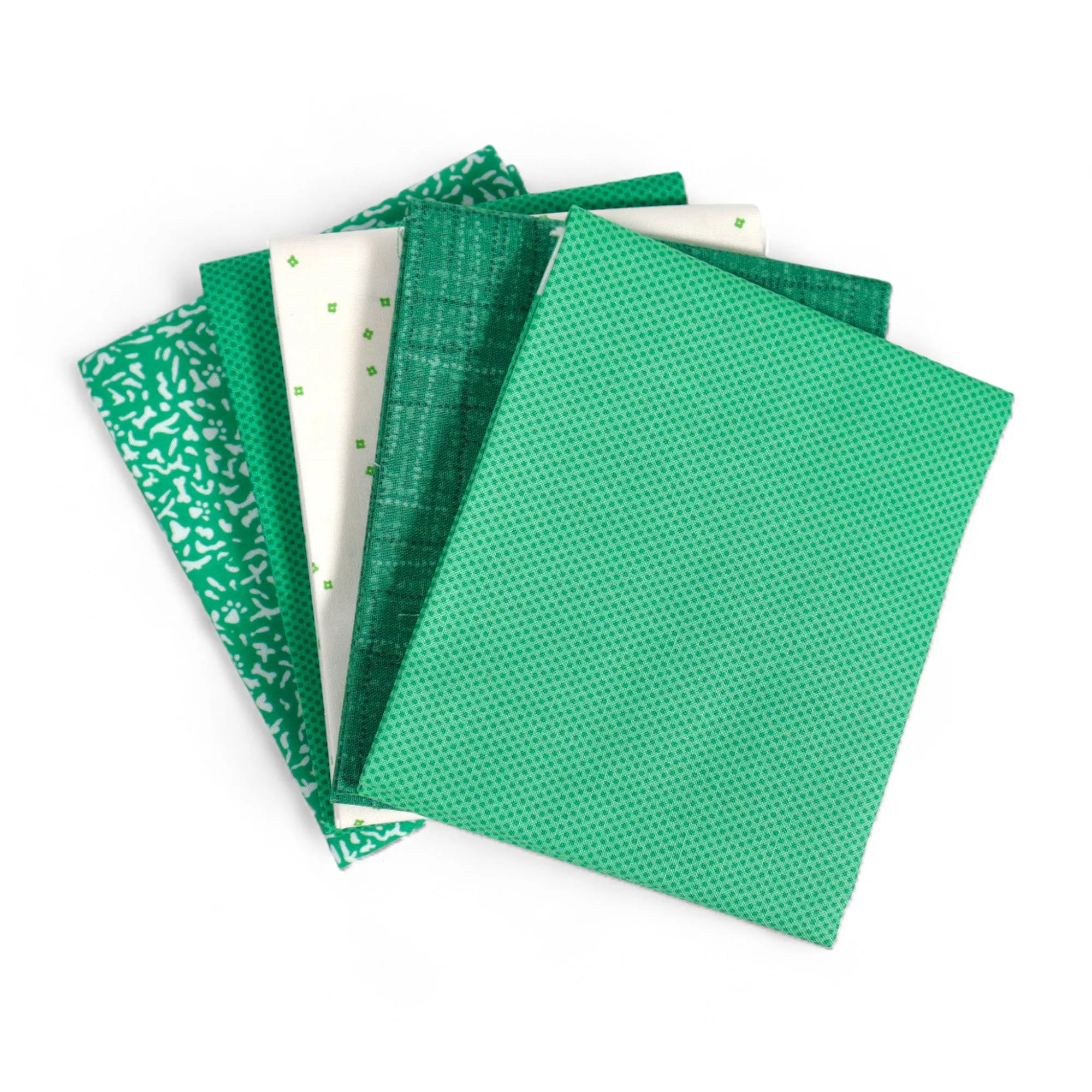 Green (5) Piece Fat Quarter Bundle