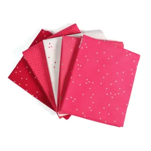 Hot Pink (5) Piece Fat Quarter Bundle