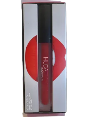 Huda Beauty Red Liquid Matte Ultra-Comfort Transfer-Proof Lipstick - Slaytina