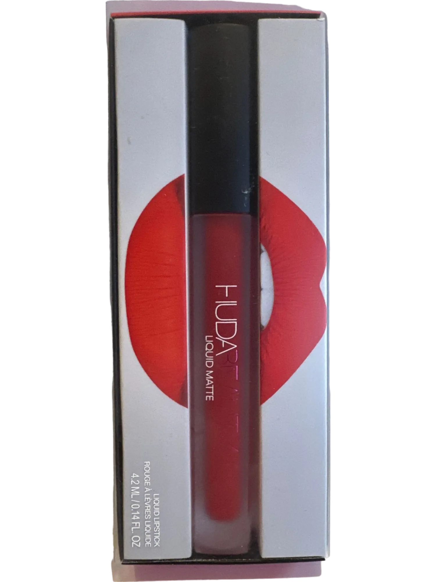 Huda Beauty Red Liquid Matte Ultra-Comfort Transfer-Proof Lipstick - Slaytina