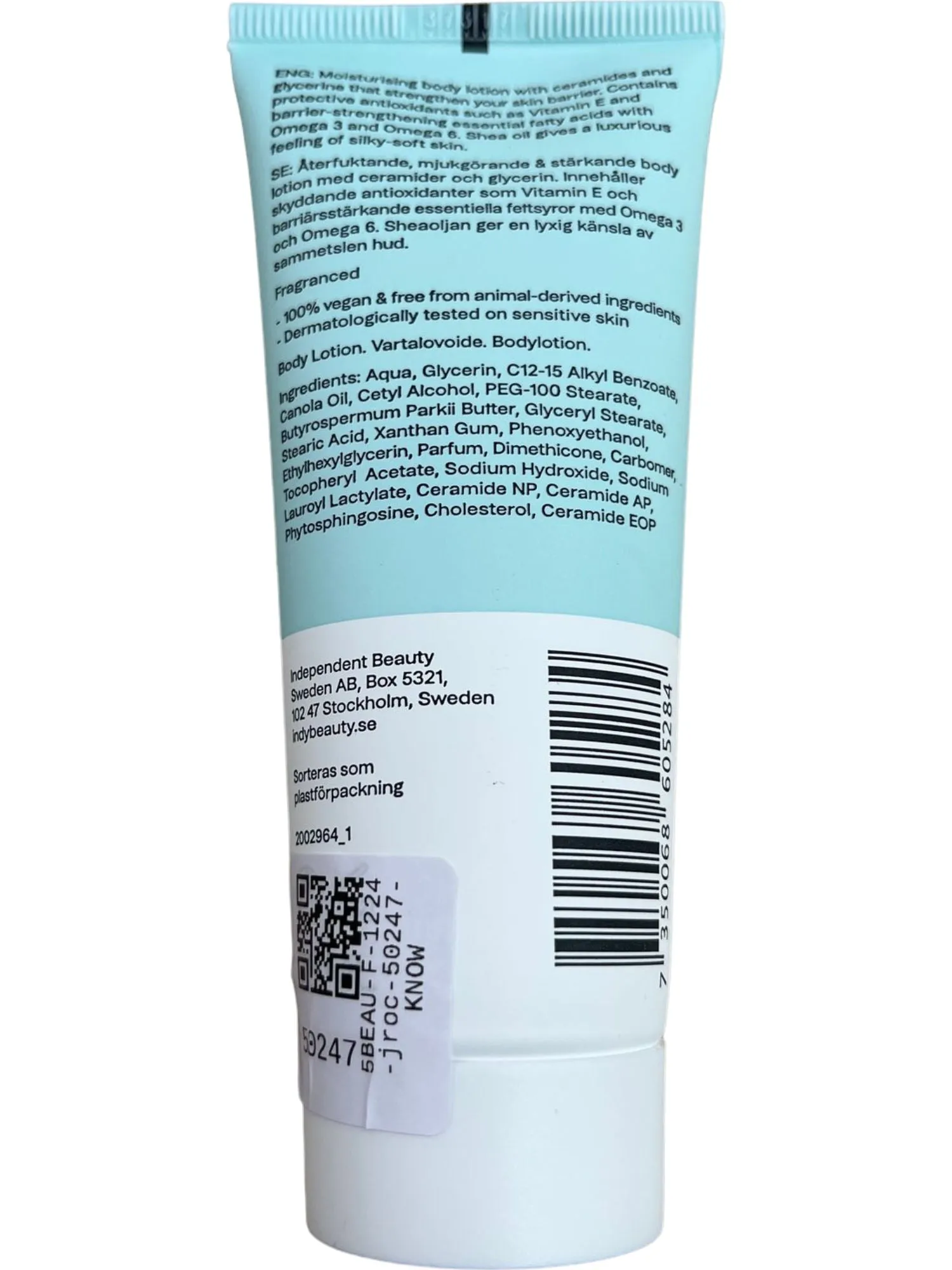 Indy Beauty White Moisturising Ceramide Body Lotion