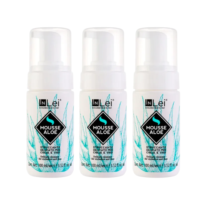 InLei® - Delicate Mousse Cleanser, Aloe (100 ml) (Wholesale 3 pack, RRP $28.95 Each)