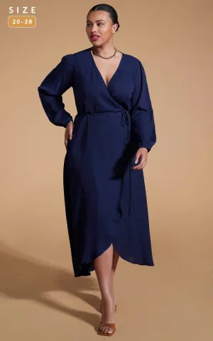 Jagger Maxi Dress In Navy - Extended Sizing