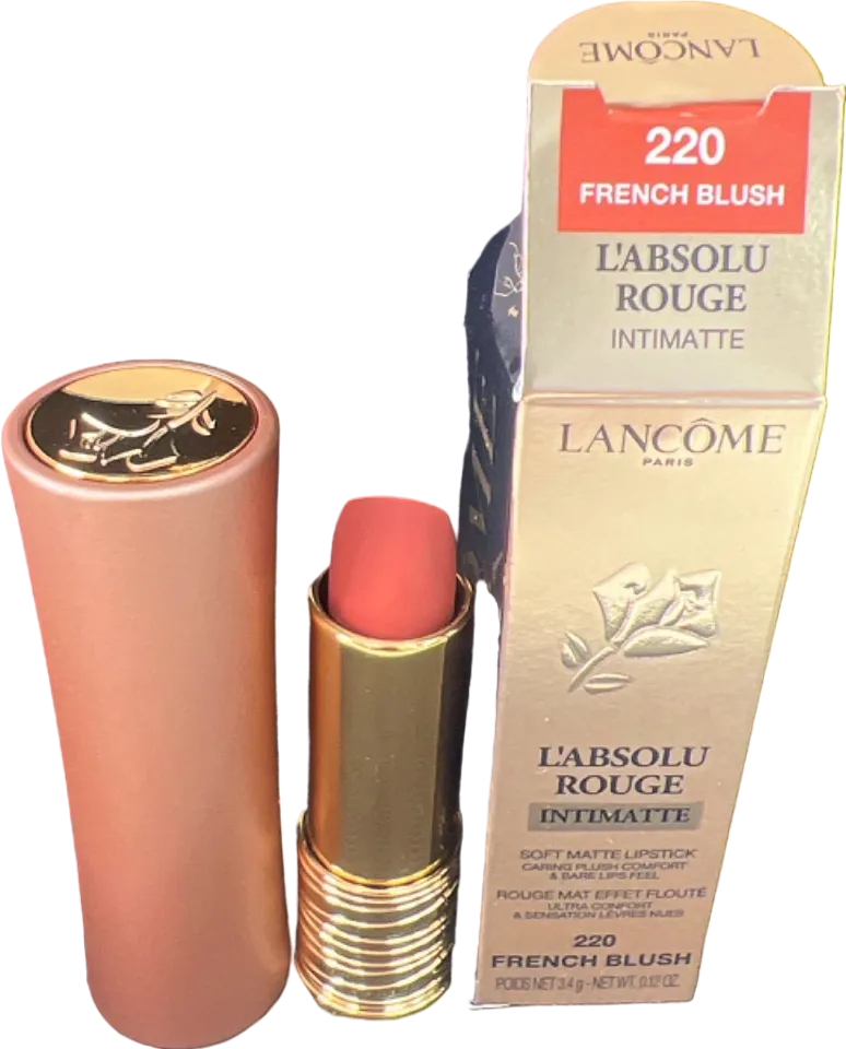 Lancome L'Absolu Rouge Intimatte Lipstick 220 French Blush 3.4g