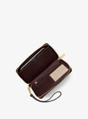 Large Leather Smartphone Wristlet