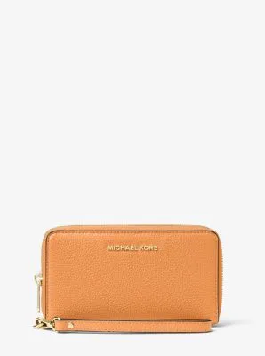 Large Leather Smartphone Wristlet