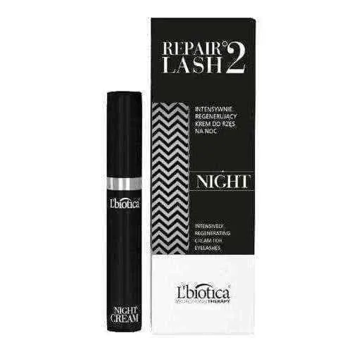 L'Biotica RepairLash2 Intensive regenerating cream for eyelashes at night 7ml, long lashes