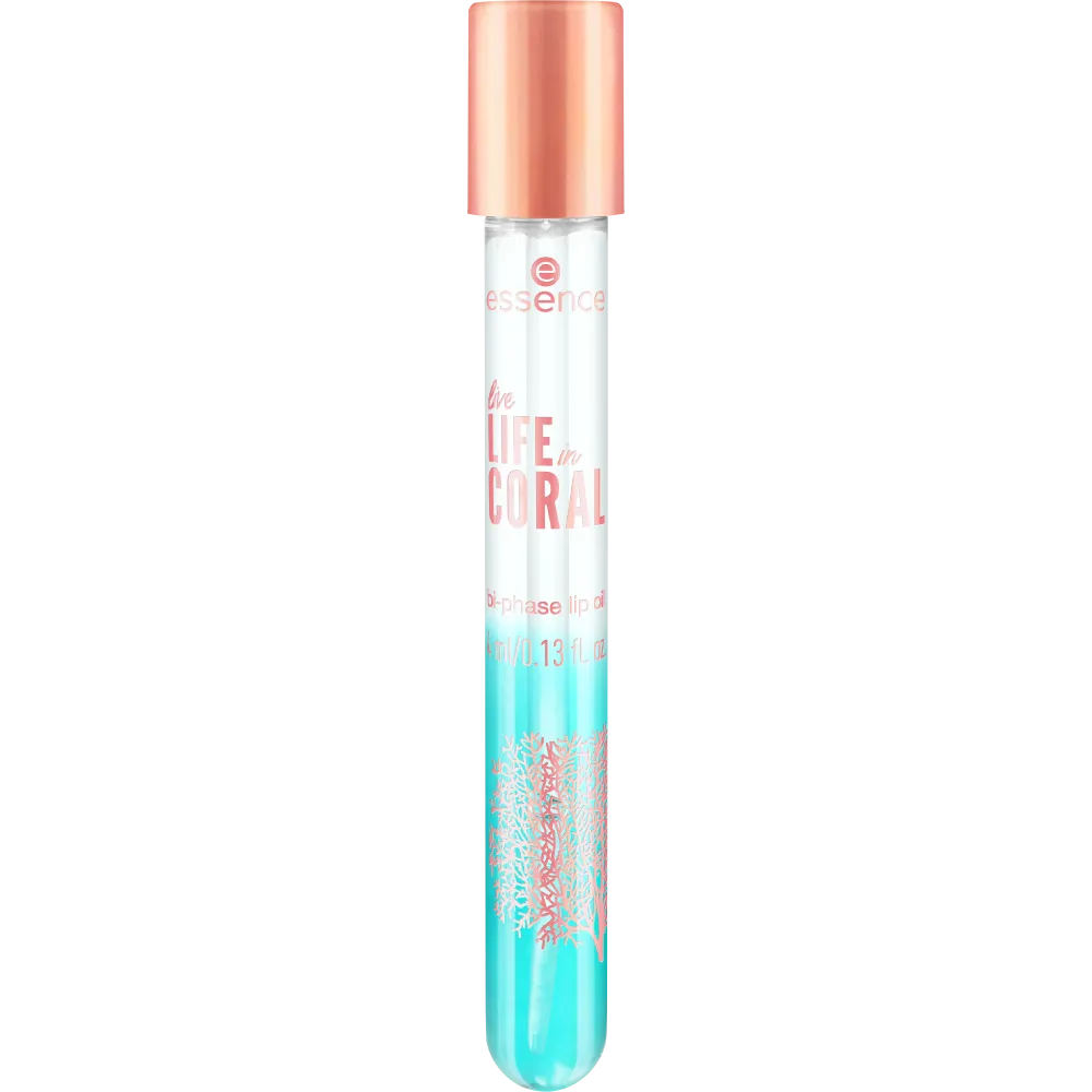 live LIFE in CORAL bi-phase lip oil