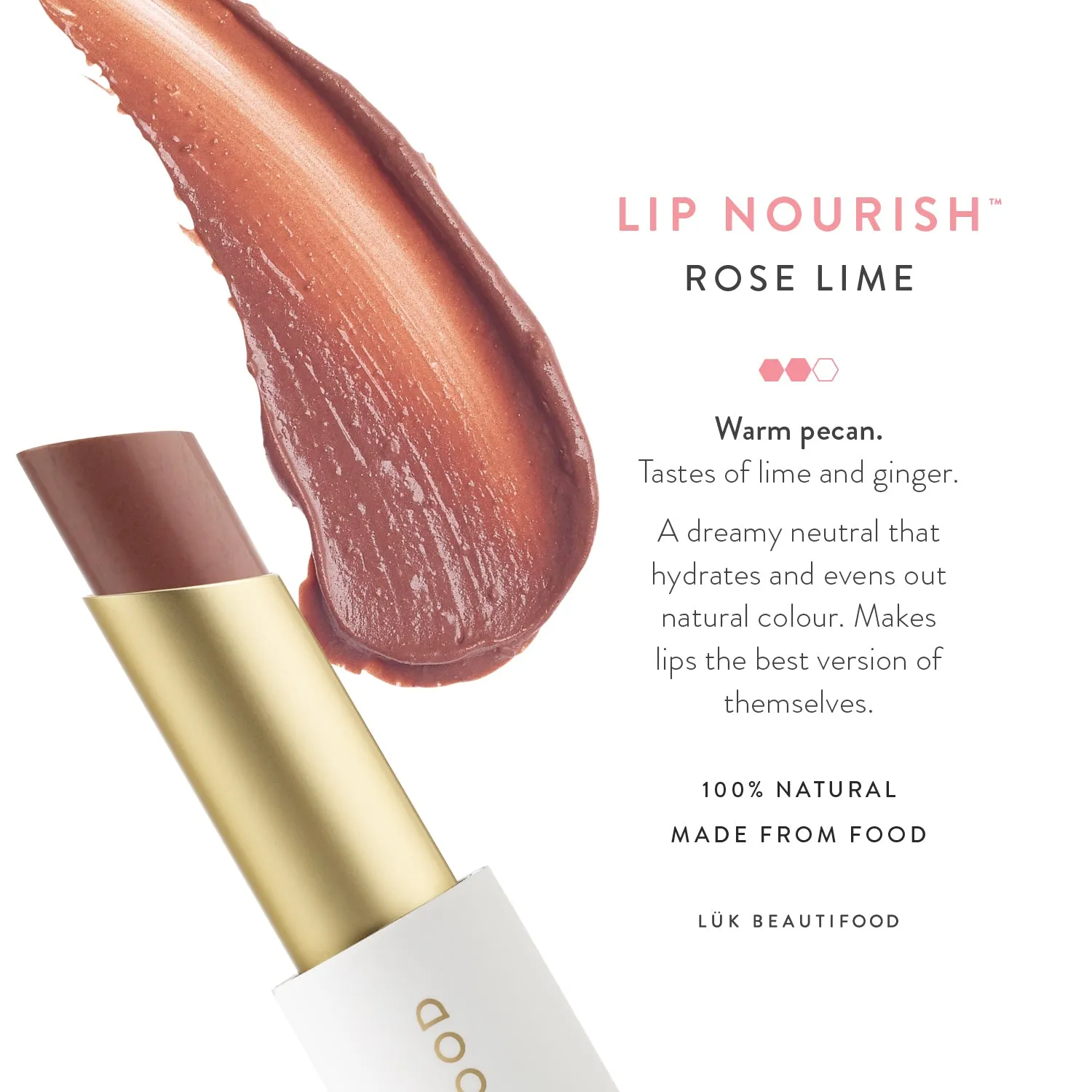 Luk Beautifood Lip Nourish Christmas Rose Lime