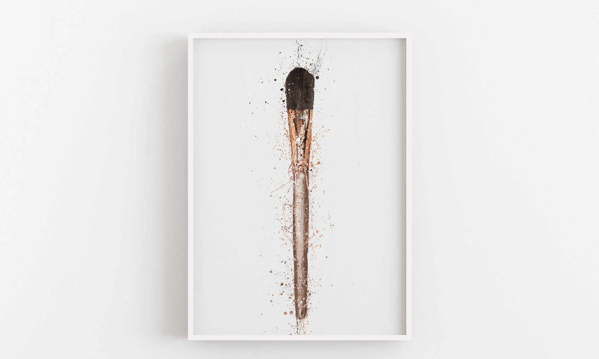 Makeup Brush Wall Art Print 'Foundation'